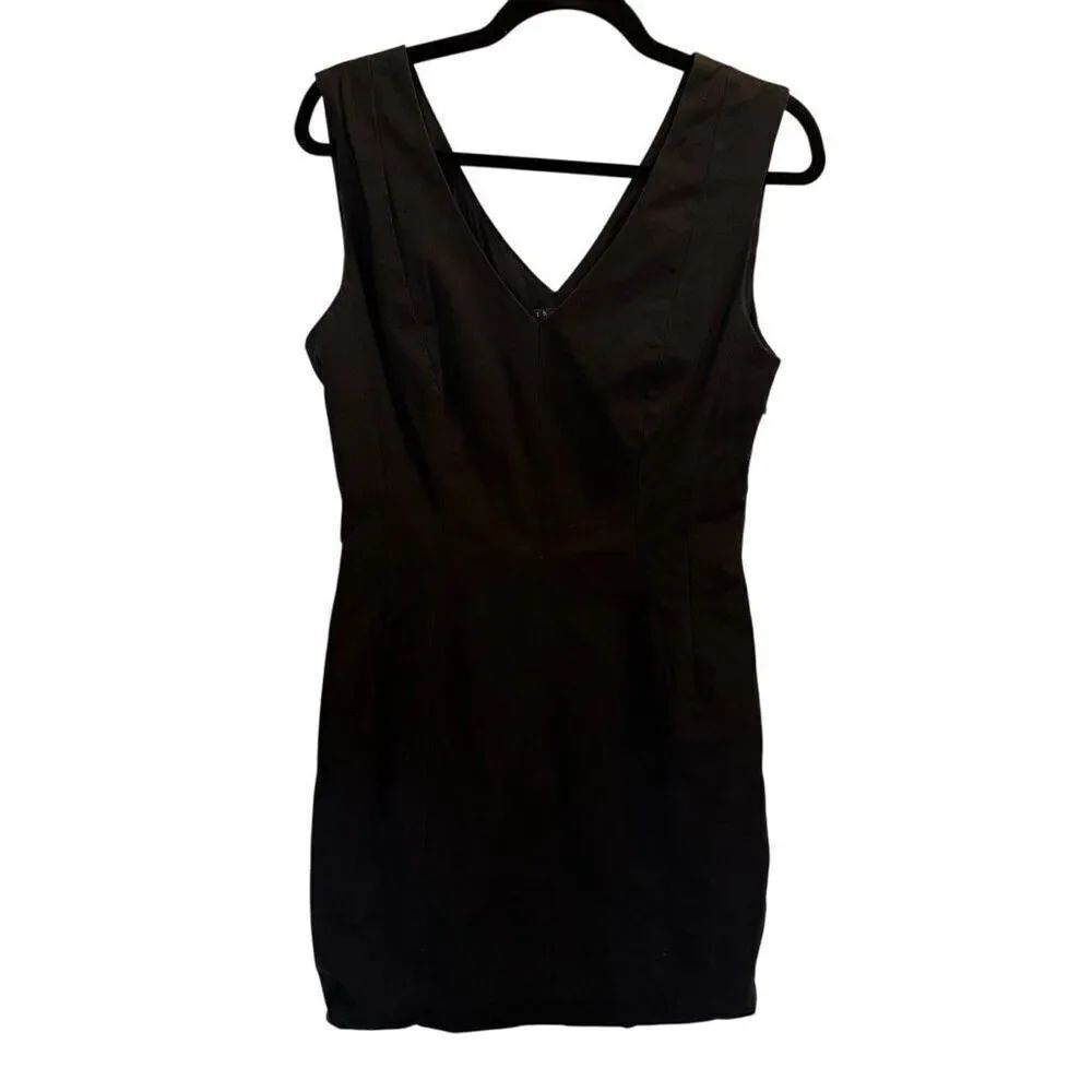 Theory black shift sheath dress size 10